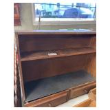 Wooden Shelf with Two Drawers