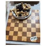 Wooden Chess Pieces and Board Set
