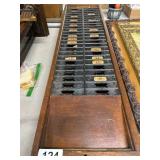 Wooden Industrial Card Holder Rack