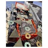 Metal Wall Sculpture With Glass Accents