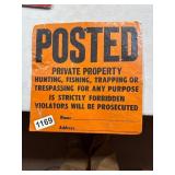 11-Inch Posted Private Property Sign