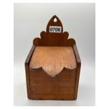 Wooden Wall-Mounted Box, 10 Inches
