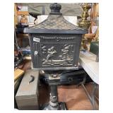 Freestanding Metal Mailbox With Relief Design