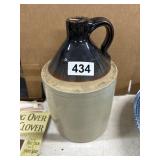 Stoneware Jug with Handle and Cork Stopper