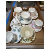 Bone China Teacups and Saucers