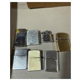 Six Assorted Metal Lighters