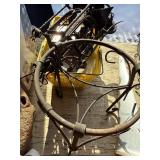 Wrought Iron Lantern and Plant Stand