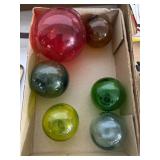 Colored Glass Fishing Floats
