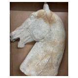 Stone Horse Head Sculpture Bust