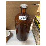 Pyrex Brown Glass Laboratory Bottle