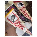 Three Vintage Banners Elvis Super Bowl XXVI