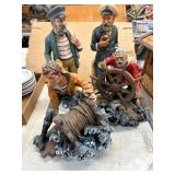 4 Nautical-Themed Statues