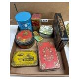 Decorative Vintage Tin Containers