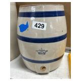 Stoneware Jug With Blue Stripes