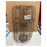 Vintage Metal Wire Fish Trap