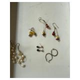 Earrings Lot: Pearls & Beads