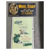 2 Metal Advertising Signs