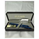 Pierre Cardin Blue Marbled Pen Set