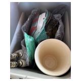 Ceramics and Glassware in Bin