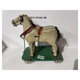 Primitive Wooden Pull Horse Toy