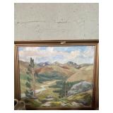 Framed Landscape Oil Painting, 31ï¿½27ï¿½ï¿½