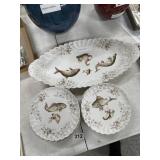 Hutschenreuther Porcelain Fish Set