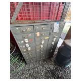 Mid-Century Industrial Steel 30-Drawer Organizer