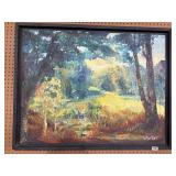 Framed 36ï¿½30 Landscape Painting