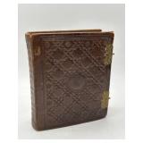 1860s Leather Photo Album with Clasp
