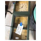 Sunset Time Wall Clock With Shelf