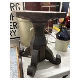 Dark Wooden Pedestal Stand