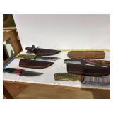Handcrafted Knives with Sheaths