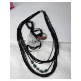 Layered Necklace and Pendant Set