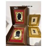 4 Vintage Silhouettes in Frames