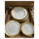 Lenox Gold-Banded Dinnerware Set