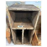 Wooden Divided Storage Crate