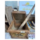 Wooden Cranberry Crate with Lid