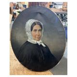 30-Inch Oval Portrait of a Woman
