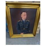 Framed Oil Portrait of Erwin Rommel