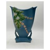 Roseville Blue Bleeding Heart Vase