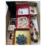 Costume Jewelry Lot with Boxed Items
