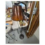 Metal Floor Lamp with Textured Shade