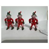 3 Rosbro Plastic Devil Toys