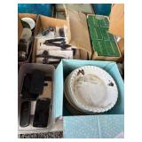Lot: Phones, Dishes, Holders, Figurines