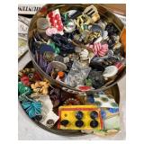 Vintage Button Lot in Tin