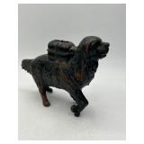 Cast Iron Dog Figure With Coin Slot