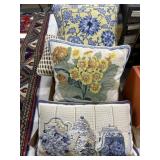 4 Piece Needlepoint Pillow Lot