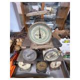 6 Vintage Scales with Various Brands