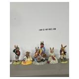 5 Royal Doulton Bunny Figurines