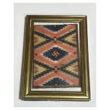 Framed Textile Sample, 3rd District NY